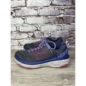 Hoka One One Challenger ATR 5 Purple Mesh Gym Running Shoes Women Sz 8M US/40EU